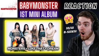 BABYMONSTER  1st Mini Album BABYMONST7R  MONSTERS  LIKE THAT  DREAM  REACTION [upl. by Stasny]