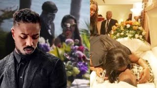 Black Panther Cast At Chadwick Boseman Memorial Hard Not To Cry [upl. by Ardnalahs]