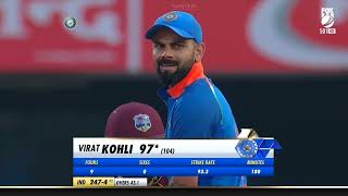 Virat Kohlis 157129 vs West Indies 2nd ODI 2018vishakapatnamBall by ball highlightsHD [upl. by Eylhsa]