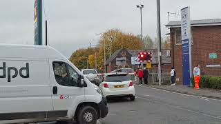 antrim station level crossing co antrim 311024 [upl. by Niledam]