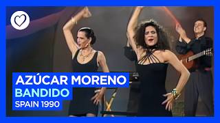 Azúcar Moreno  Bandido  Spain 🇪🇸  Grand Final  Eurovision 1990 [upl. by Aiden]