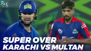 Super Over  Karachi Kings vs Multan Sultans  Match 31  HBL PSL 2020  MB2E [upl. by Atteuqihc589]