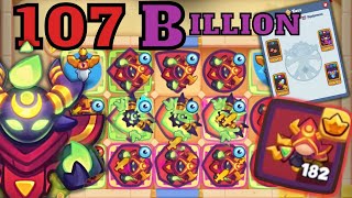 Look at the Stack 182 107 Billion damage  MAX Cultist VS MAX Inquisitor  Rush Royale 181 [upl. by Wittenburg]