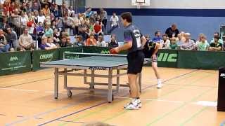 Timo Boll vs Jan Ove Waldner in Mühlhausen 2011 [upl. by Anselma]