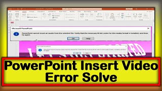 Power Point Cannot Insert Verify That The Necessary 64 Bit Codec For This Media Format In Install [upl. by Tenrag]