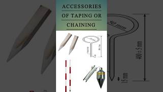 Accessories of Taping or Chaining  plumbing  use of plumb bob  Ranging Rod surveyor civil [upl. by Bob]