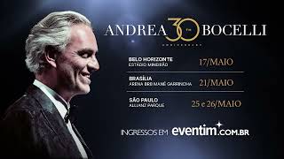 Andrea Bocelli Tour Brasil  Maio de 2024 [upl. by Dyan585]