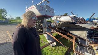 Major damage reported at Harrison Township marina after storm [upl. by Emorej]