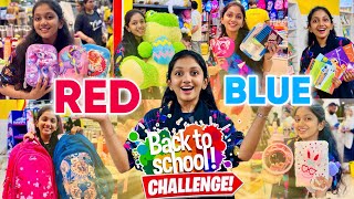 Back to school🍓 TWO COLOR CHALLENGE ☂️മിൻഷക്ക് വട്ടായോ 💙 [upl. by Larisa]