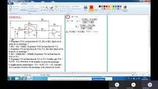 les amplificateurs opérationnels exercice avec correction [upl. by Marylou848]