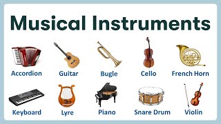 Musical Instruments in English  Learn English Vocabulary  Pronunciation amp Picture [upl. by Wons]