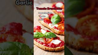 Easy Tomato Bruschetta Recipe Fresh Italian Appetizer [upl. by Nomed888]