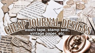 7 DIY JOURNAL DESIGNS🥀 journaling on a budget  chinderella [upl. by Anerhs]