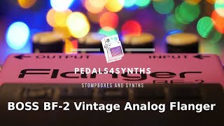 Pedals4Synths  Boss BF2 A Vintage Analog Flanger on a Korg Minilogue [upl. by Vins]