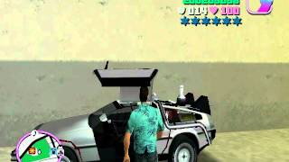 Gta Vice City Delorean Time Machine [upl. by Zehe]