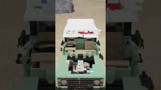 LEGO 10317 Land Rover Defender 90 Animated Speedbuild  LEGO 4x4  Blender Geometry Nodes Animation [upl. by Lledniuq]