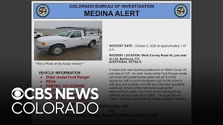 Colorado Bureau of Investigation issues Medina Alert for Weld County hitandrun suspect vehicle [upl. by Redneval47]