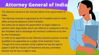 polityoffice of attorney general of india and advocate general of state [upl. by Fawnia]