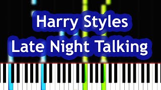 Harry Styles  Late Night Talking Piano Tutorial [upl. by Oran399]