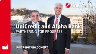 UniCreditUnlocked  UniCredit and alphabank combining our expertise to refefine banking in Europe [upl. by Susette]