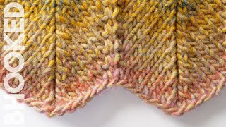 Knit Chevron Stitch StepbyStep Instructions [upl. by Ahsel]