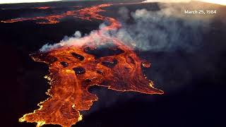 Worlds largest active volcano Hawaiis Mauna Loa erupts [upl. by Pussej]