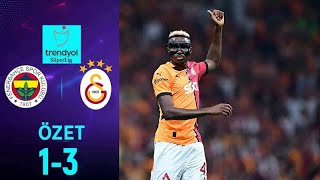 Fenerbahçe  Galatasaray 13 MAÇ ÖZETİ  Süper Lig  202425 [upl. by Rabbaj]