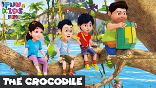 The Crocodile  मगरमच्छ  Shiva  Episode 43  Fun 4 Kids  Hindi  Super Action Best Cartoon [upl. by Edee]