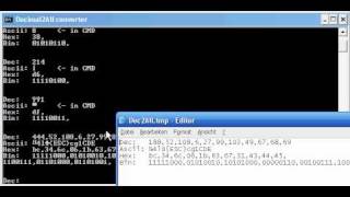 Batch converter  Decimal to ascii binary and hexadecimal [upl. by Horten]