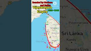 Vijayanagara Empire Map vijayanagara dynasty shorts samrajya history ram map harihar and buka [upl. by Nalloh]