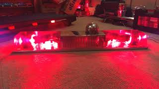 Federal Signal Twinsonic 12X lightbar with Visibeam add on [upl. by Hands798]