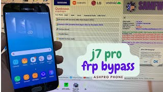 samsung j7 pro frp bypass with free tool ✅samfw [upl. by Aihsenot]