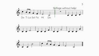 Sing Solfege Intervals in the Treble Clef [upl. by Osbourn]