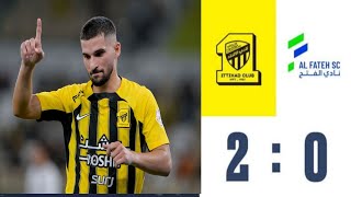 AlIttihad vs AlFateh 20  full match highlights  Saudi Pro League 2024 [upl. by Akehsal]