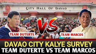 DAVAO CITY KALYE SURVEY TEAM DUTERTE VS TEAM MARCOS [upl. by Atelra]