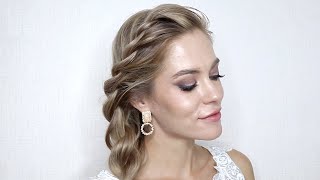 КРАСИВОЕ И ПРОСТОЕ ПЛЕТЕНИЕ НА КАЖДЫЙ ДЕНЬ  2MIN TWISTED BRAID HAIRSTYLE TUTORIAL [upl. by Nadine]