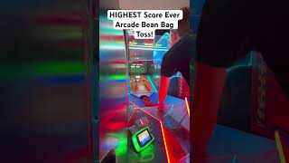 The highest score ever on arcade bean bag toss with 10 MAXED out red streaks arcadetour arcade [upl. by Ayoj]