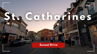 St Catharines  4K Sunset Drive through downtown  Canada [upl. by Oisangi441]