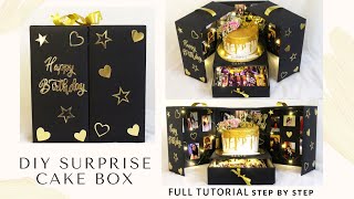 Surprising Cake Gift Box Ideas  Easy Paper Cake Box Tutorial [upl. by Wiley]