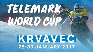 Telemark Skiing Parallel Sprint Finals  FIS Telemark World Cup in Slovenia [upl. by Haleeuqa]