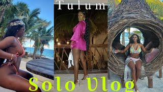 SOLO TRAVEL VLOG TULUM pt2 LIT BEACHDAY TULUM TOWN STAYING IN A HOSTEL MEETING LOCALS [upl. by Clarence266]