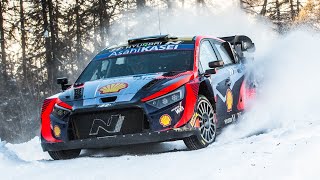 Test Rallye MonteCarlo 2024  Thierry Neuville amp Andreas Mikkelsen  Hyundai i20 Rally1 Hybrid HD [upl. by Jona27]