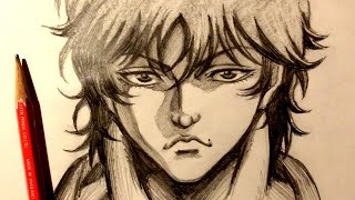 ASMR  Pencil Drawing 147  Baki Hanma Request [upl. by Bendicty]