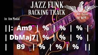 Backing Track Jazz Funk in Am9 Modal [upl. by Llevert22]