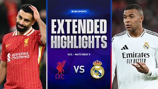 Liverpool vs Real Madrid Extended Highlights  UCL League Phase MD 5  CBS Sports Golazo [upl. by Esinned]