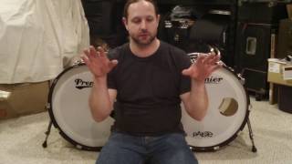 Bass drum depth comparison Premier Genista 16x22 vs 18x22 [upl. by Croom]