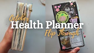 October in my Health Planner  2024 Planner Flip Through [upl. by Toh312]