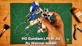 HG Gundam Lfrith Jiu Bootleg 1144 by Weimei Model ASMR Build [upl. by Fondea]