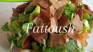 Fattoush Salad RecipeLebanese StyleLebanon🇱🇧 [upl. by Assenat]