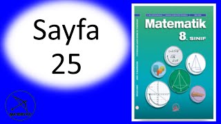 8sınıf MATEMATİK DERS KİTABI ADA YAYINCILIK sayfa 25 [upl. by Sion]